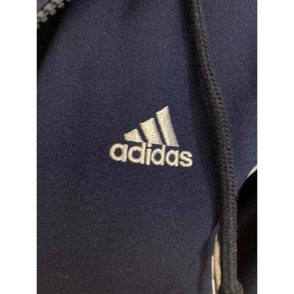 Activewear Adidas Jacket Navy Sz Med Hoodie Wind Breaker Coat Women - Picture 12 of 12